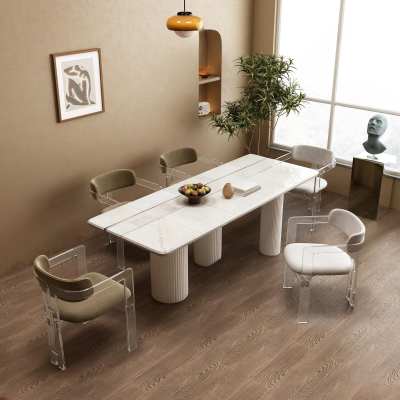 现代餐桌椅组合3D模型下载